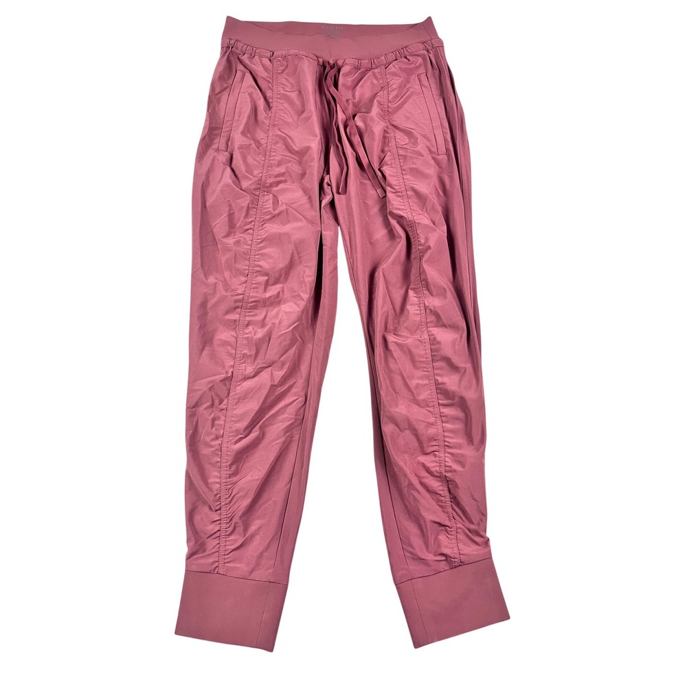 Athleta Attitude II Pant Mauve Pink Ruched Leggings Joggers Womens Size 6P